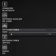 La Stromberg Anthem es una barra de sonido que combina estilo, potencia y conectividad para transformar cualquier espacio en un