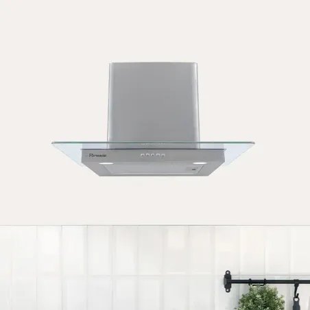 CAMPANA FLORENCIA - ACERO Y VIDRIO