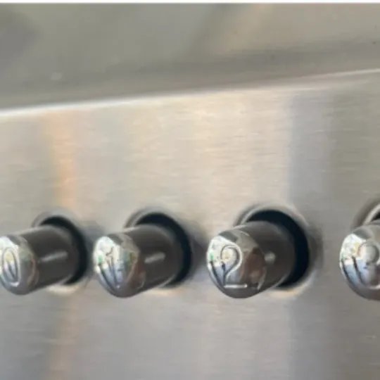 CAMPANA FLORENCIA - ACERO Y VIDRIO