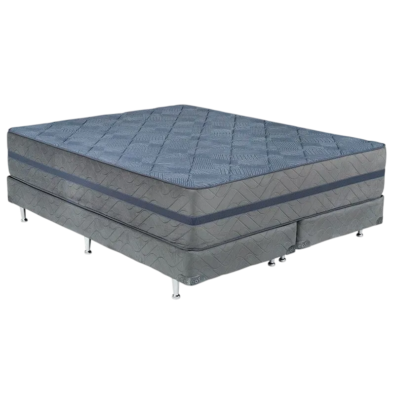 Conjunto Colchon y Somier Deseo Linea Sahara Espuma