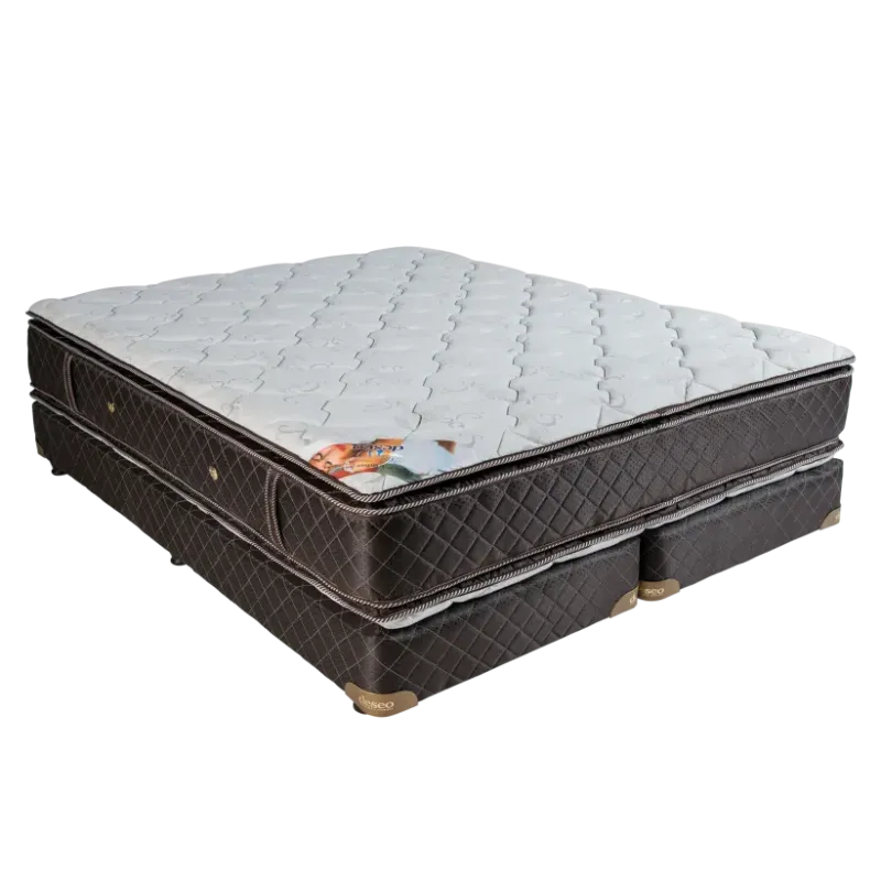 Conjunto Colchon y Somier Deseo Linea Topaz Espuma