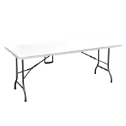 Mesa Plegable Plastica Patas de Caño