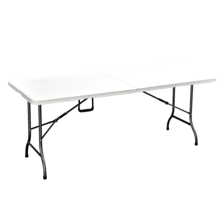 Mesa Plegable Plastica Patas de Caño