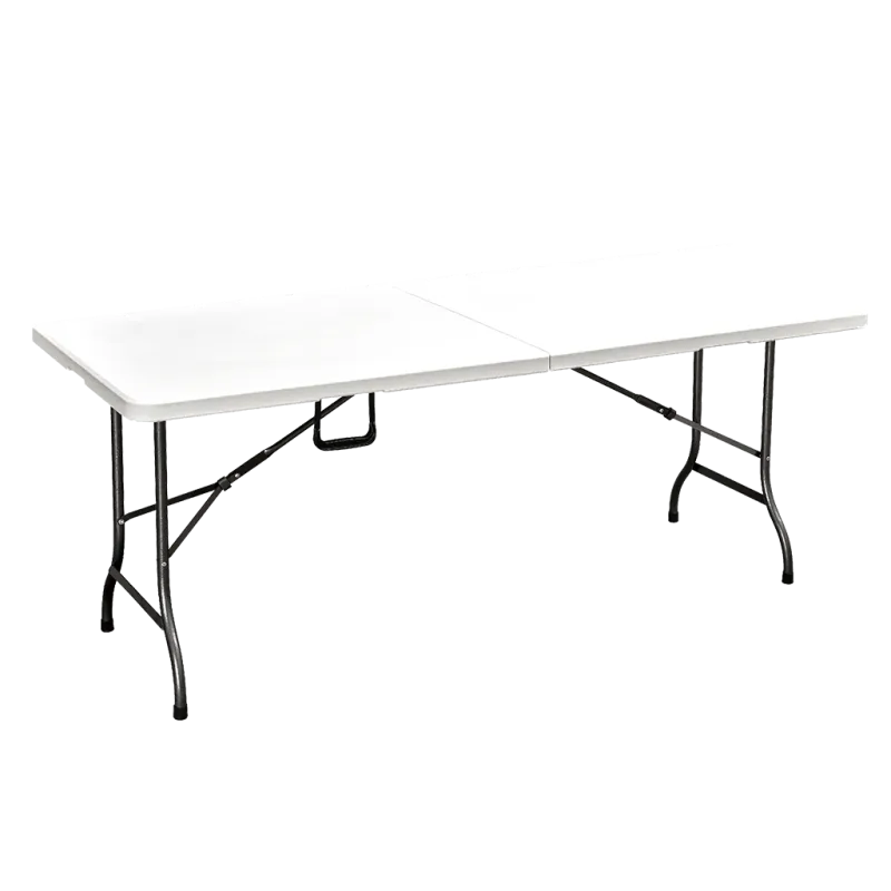 Mesa Plegable Plastica Patas de Caño