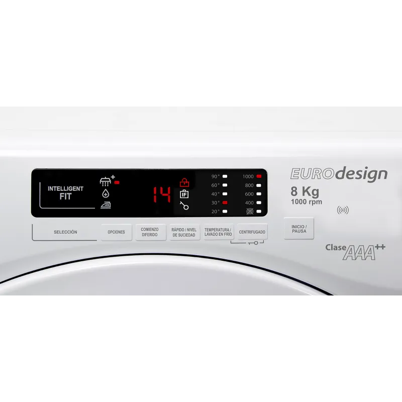 Lavarropa Longvie Carga Frontal 8 Kg 1200 Rpm Blanco