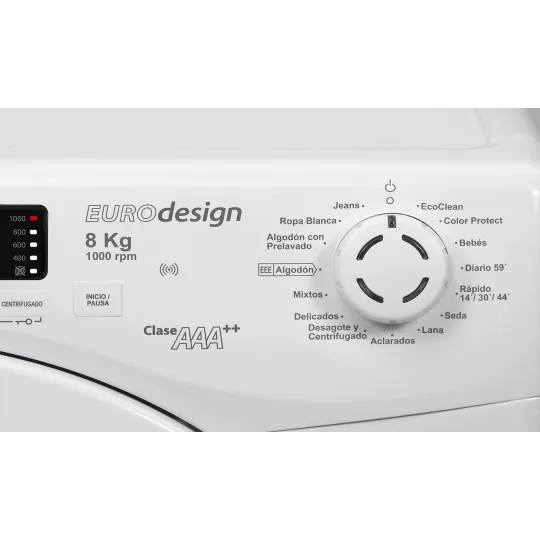 Lavarropa Longvie Carga Frontal 8 Kg 1200 Rpm Blanco