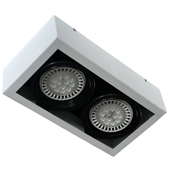 APLIQUE CARDANICO FABRILUM 4202 2 LUCES AR111 BLANCO
