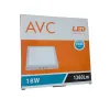 PLAFON LED 18W AVC APLICAR CUADRADO FRIO BLANCO