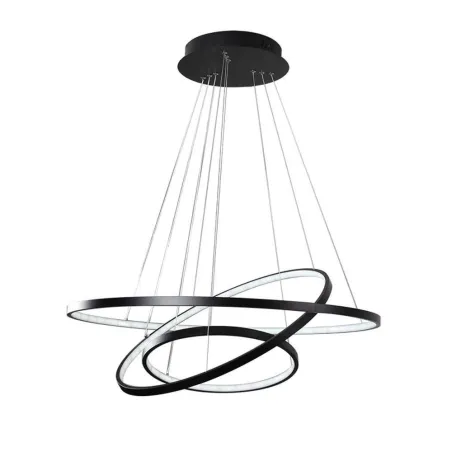 COLGANTE LED 3 AROS ILLUM NEGRO