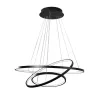 COLGANTE LED 3 AROS ILLUM NEGRO