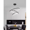 COLGANTE LED 3 AROS ILLUM NEGRO