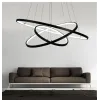 COLGANTE LED 3 AROS ILLUM NEGRO