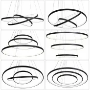 COLGANTE LED 3 AROS ILLUM BLANCO