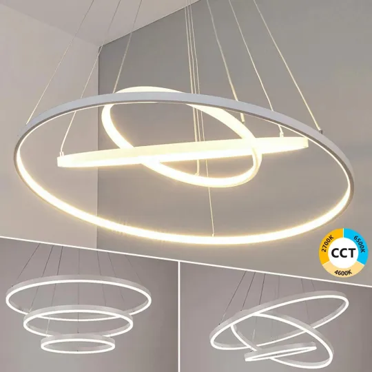 COLGANTE LED 3 AROS ILLUM BLANCO
