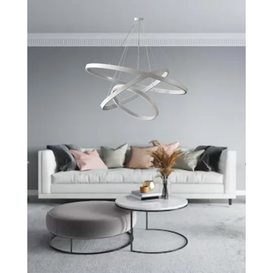 COLGANTE LED 3 AROS ILLUM BLANCO