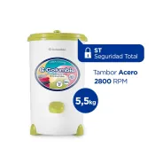 Secarropas Centrífugo LINEA COLORS 5,5 Kg. de capacidad. Verde Oliva