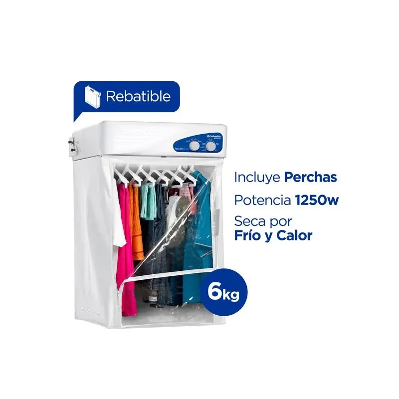 Secarropas por calor Columbia de pared rebatible