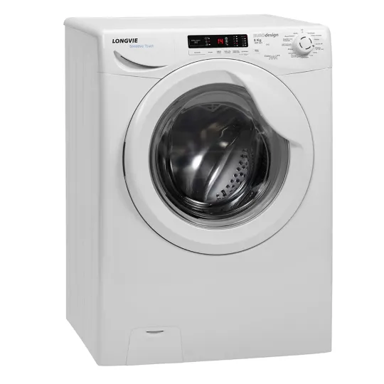 Lavarropa Longvie Carga Frontal 8 Kg 1000 Rpm Blanco
