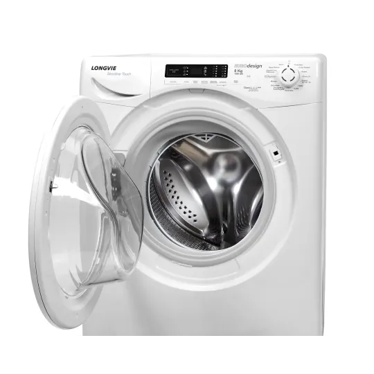 Lavarropa Longvie Carga Frontal 8 Kg 1000 Rpm Blanco