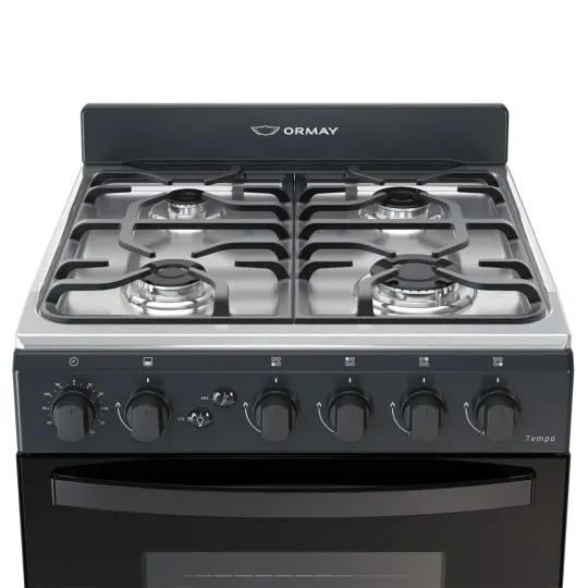 COCINA ORMAY TEMPO NEGRA MULTIGAS