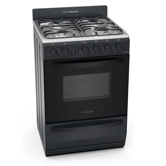 COCINA ORMAY TEMPO NEGRA MULTIGAS