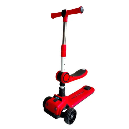 MONOPATIN PRIORI PLEGABLE MUSICAL ROJO