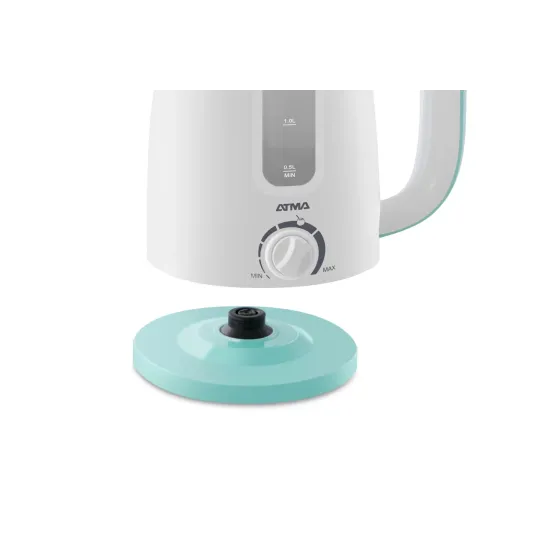 Pava Eléctrica con Corte para Mate Blanca 1.7 lt Atma