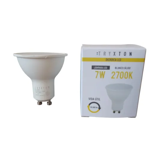 DICROICA LED TRYXTON 7W LUZ CALIDA