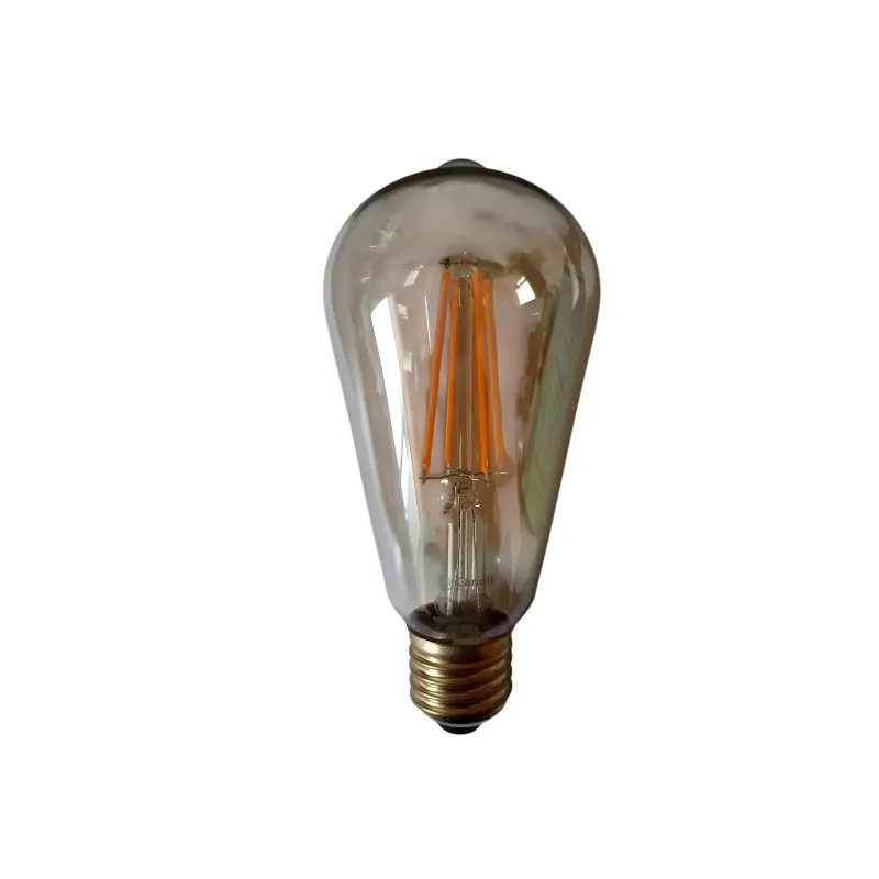 FOCO LED CANDIL VINTAGE PERA 7W AMBAR