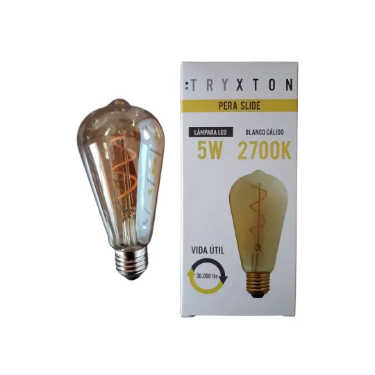 FOCO LED TRYXTON VINTAGE PERA SLIDE 5W AMBAR